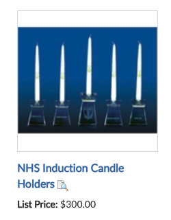 NHS Induction Candle Holders